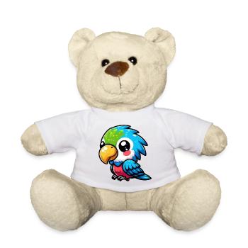 Perroquet - Nounours - blanc - Devant