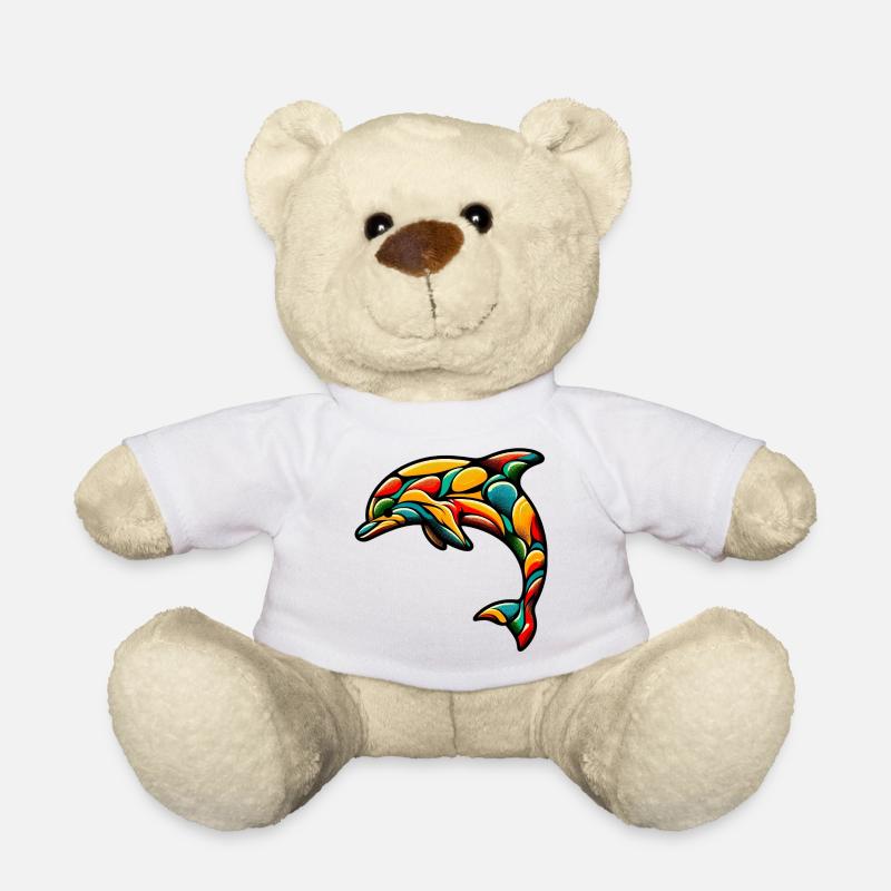 Dolphin - Teddy Bear - white