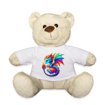 Dragon - Teddy Bear - white - Front
