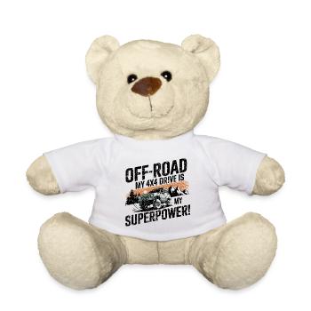 Off-Road: My 4x4 is My Superpower! #1 - Teddy Bear - white - Front