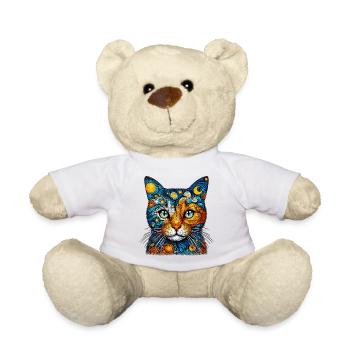 Cat - Teddy Bear - white - Front