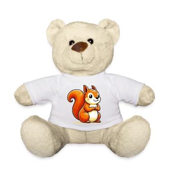 Squirrel - Teddy Bear - white - Front