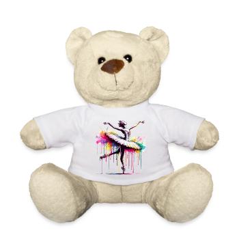 Ballet dancer with tutu - Teddy Bear - white - Front