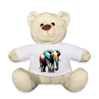 Elefant - Teddy - Weiß - Vorne