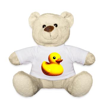 Ente Ente Ente Ente Ente - Teddy - Weiß - Vorne