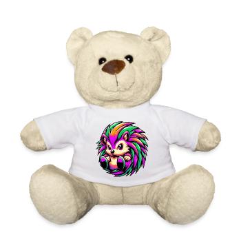 Hedgehog - Teddy Bear - white - Front