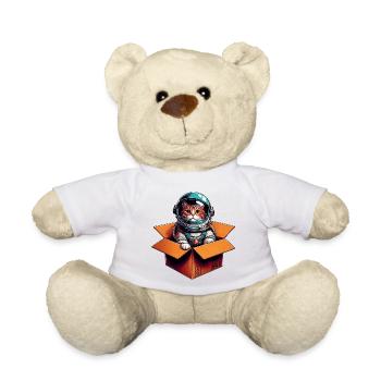 Astronaut Katze - Teddy - Weiß - Vorne