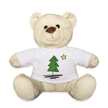 Noël - Nounours - blanc - Devant