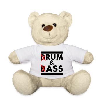 Drum and bass - rum and ass - Teddy - Weiß - Vorne