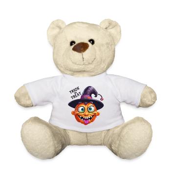 Halloween, Halloween feiern, Frohes Halloween - Teddy - Weiß - Vorne
