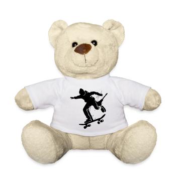 Skateboarders - Teddy Bear - white - Front