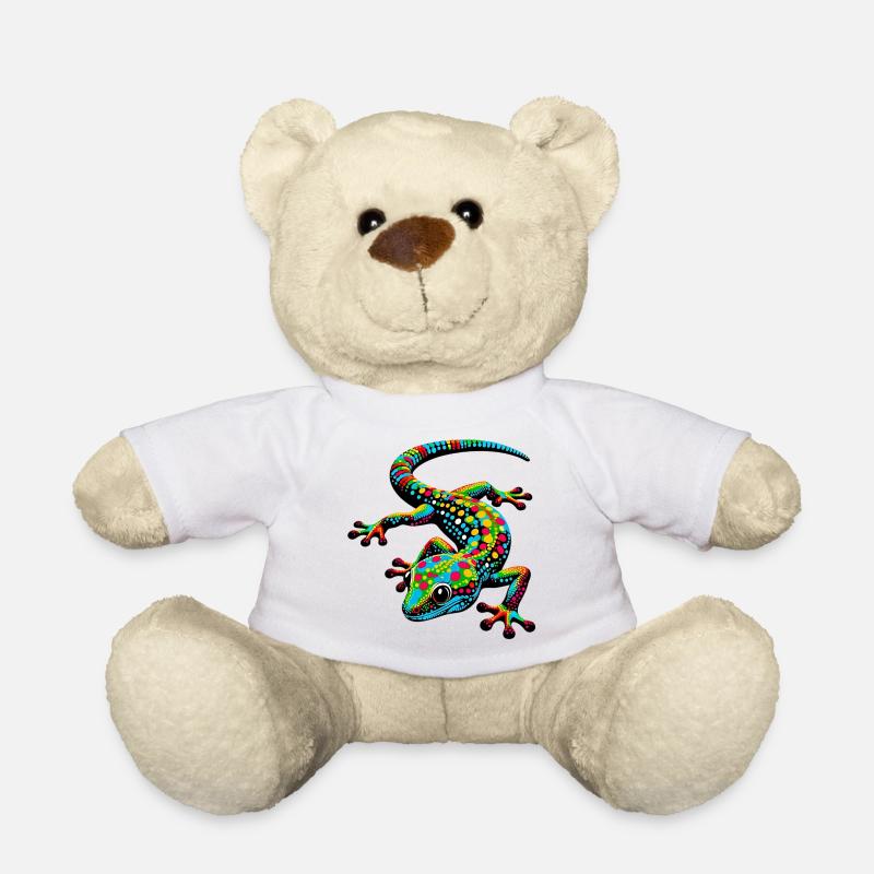 Gecko - Teddy Bear - white