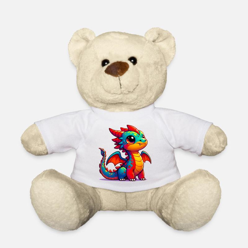 Drache - Teddy - Weiß