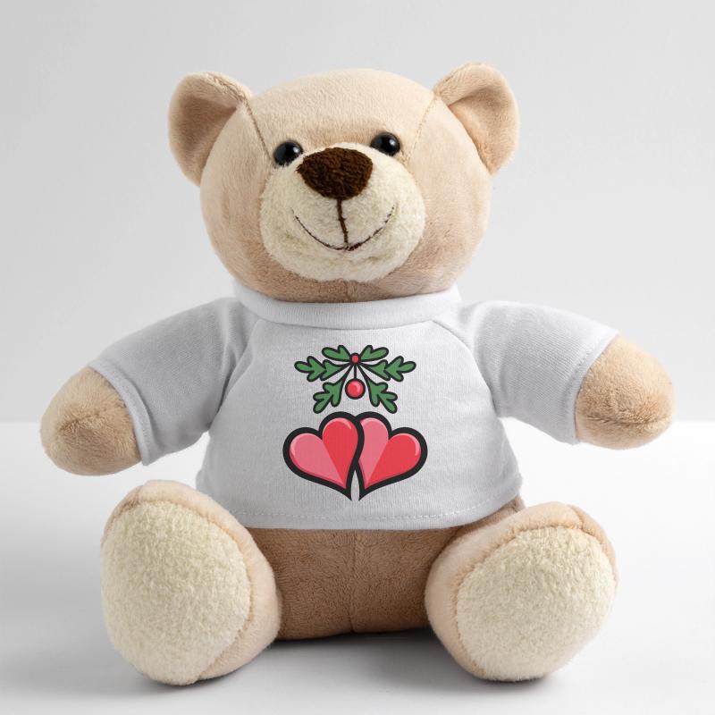 Coeurs de gui romantiques Nounours