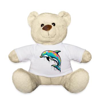 Dolphin - Teddy Bear - white - Front