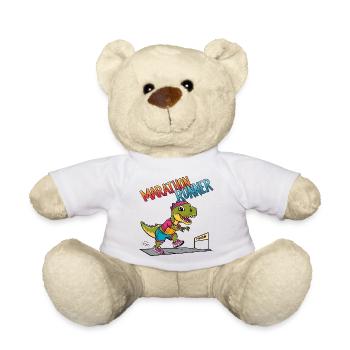 T-Rex Marathonien - Nounours - blanc - Devant
