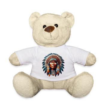 American Indian American - Teddy Bear - white - Front