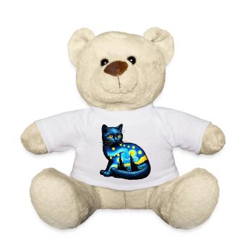 Cat - Teddy Bear - white - Front