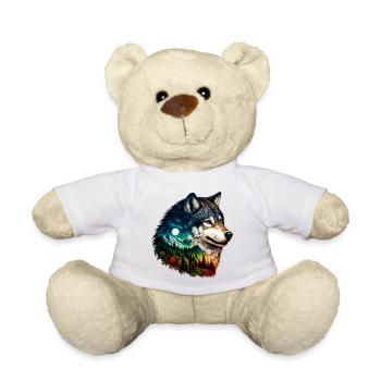 Wolf - Teddy - Weiß - Vorne