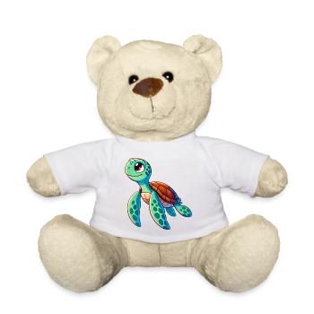 Turtle - Teddy Bear - white - Front
