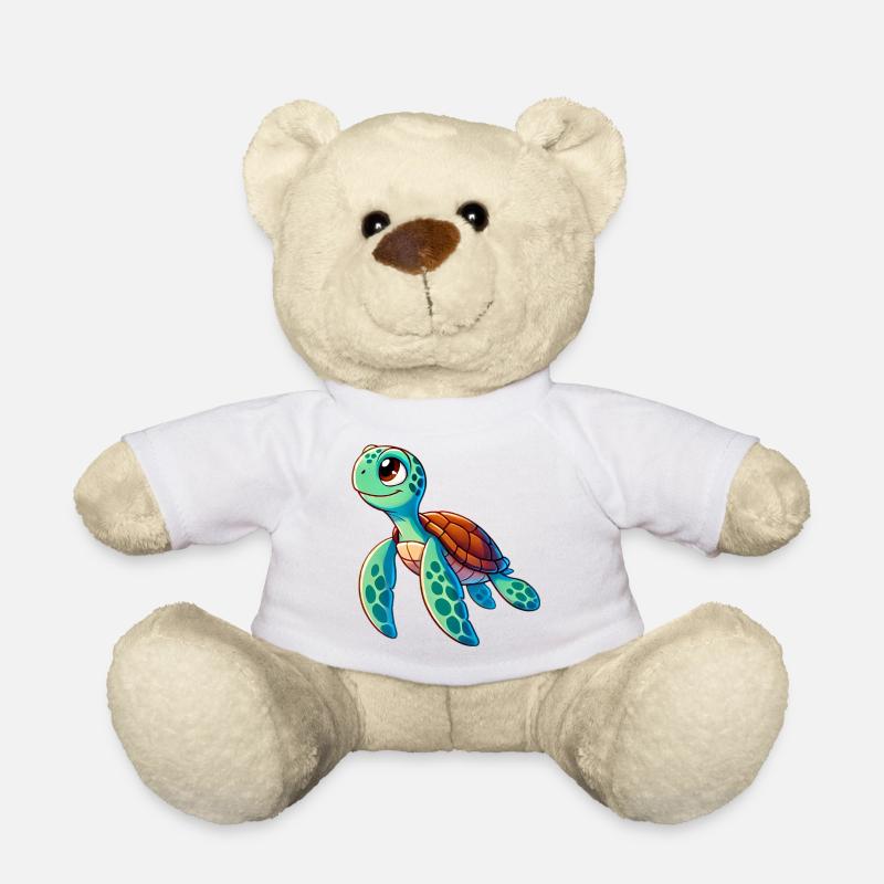 Schildkröte - Teddy - Weiß