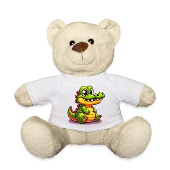 Alligator-Krokodil - Teddy - Weiß - Vorne