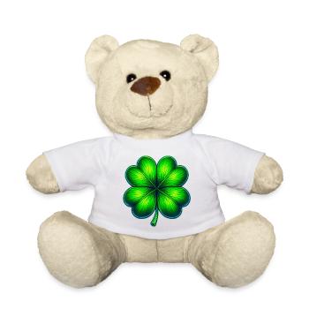 Four-leaf clover - Teddy Bear - white - Front