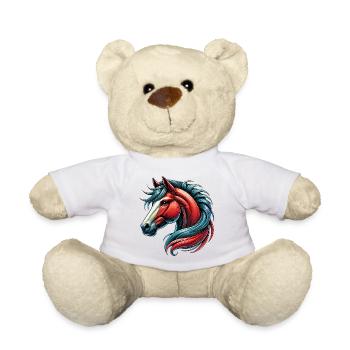 Cheval - Nounours - blanc - Devant
