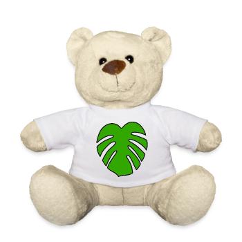 Monstera Plant - Teddy Bear - white - Front
