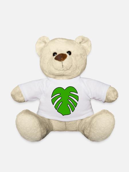 Monstera Plant - Teddy Bear - white