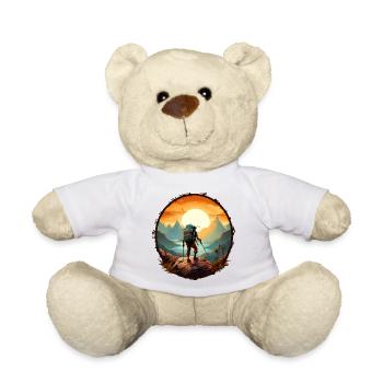 Bergsteiger vor dem Sonnenaufgang - Teddy - Weiß - Vorne