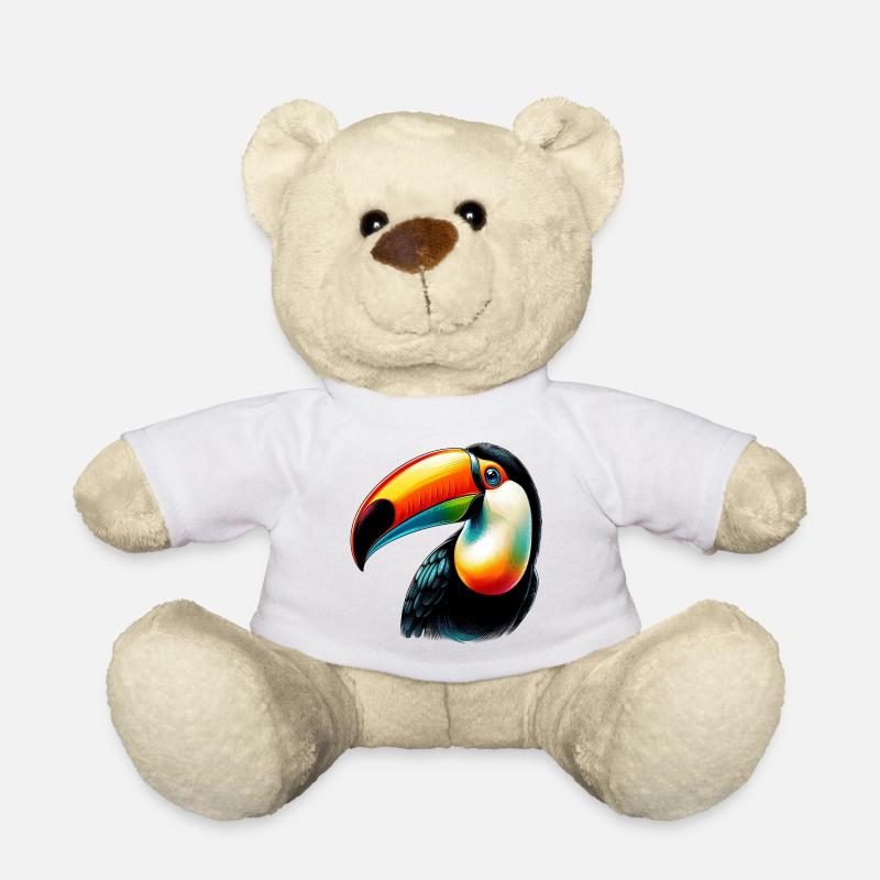 Toucan - Teddy Bear - white