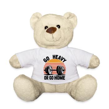 Retro Sunset Silhouette Duo - Teddy Bear - white - Front