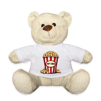 Popcorn Costume Carnival - Teddy Bear - white - Front