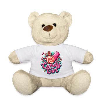 Candy And Girl - Süßigkeiten-Liebhaber - Teddy - Weiß - Vorne