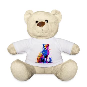 Cheetah - Teddy Bear - white - Front