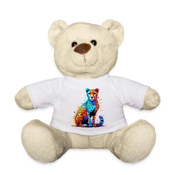 Cheetah - Teddy Bear - white - Front