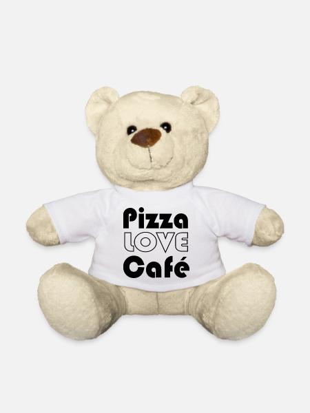 pizza love café - Nounours - blanc