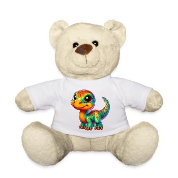 Dinosaur - Teddy Bear - white - Front