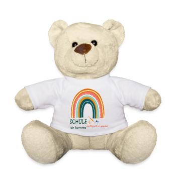 Schule ich komme - Teddy - Weiß - Vorne