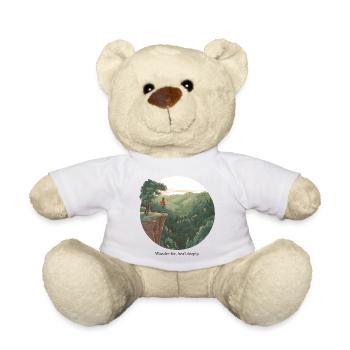 Wander Far, Heal Deeply – Wandern & Natur - Teddy - Weiß - Vorne