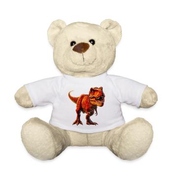 Dinosaur - Teddy Bear - white - Front