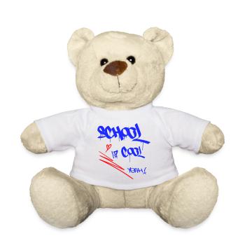 School is cool, Einschulung - Teddy - Weiß - Vorne