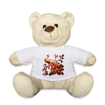 Eleganz in Federn: - Teddy - Weiß - Vorne
