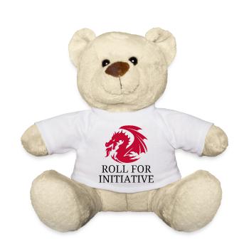 Roll For Initiative – Feuerdrache - Teddy - Weiß - Vorne