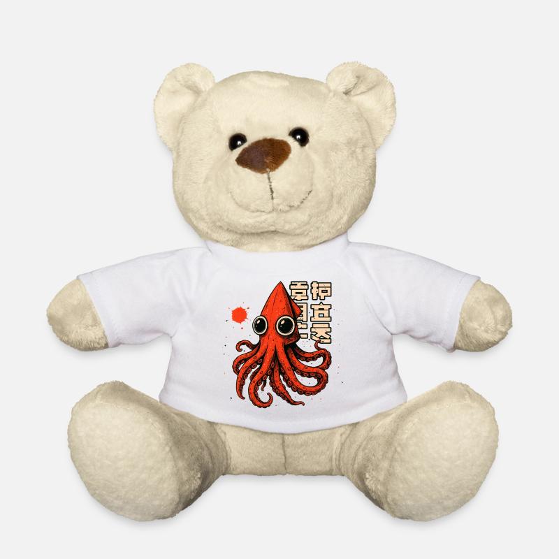 TINTENFISCH-TSHIRT - Teddy - Weiß