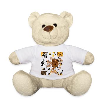 Animal Tier Print Muster - Teddy - Weiß - Vorne