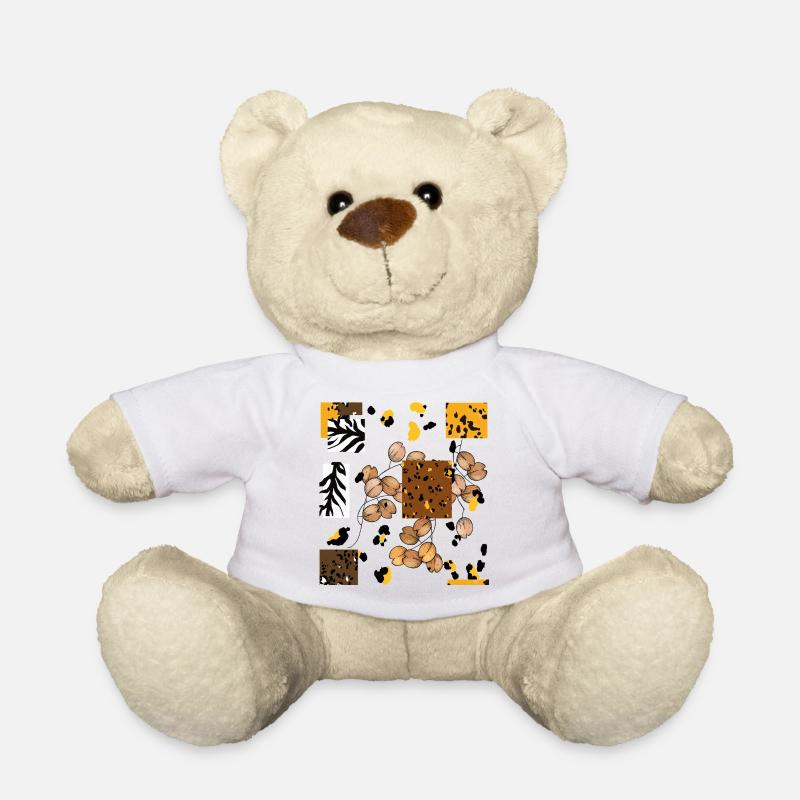 Animal Tier Print Muster - Teddy - Weiß