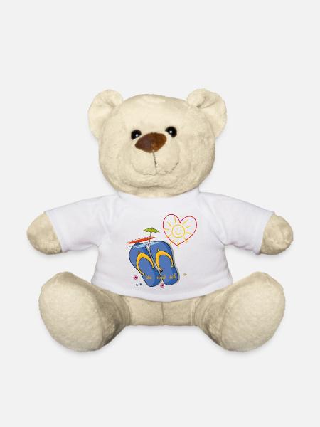 Urlaub am Meer - Teddy - Weiß