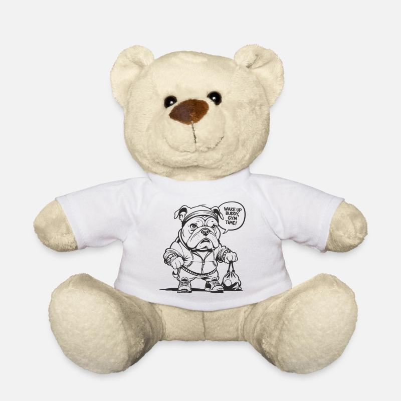 gym, GYM - Teddy Bear - white